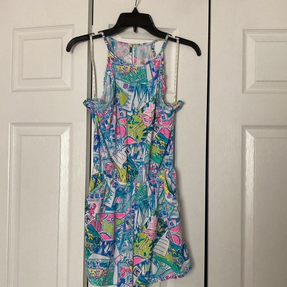 COPY - Lilly Pulitzer Wish You We’re Here Romper - Picture 2 of 3
